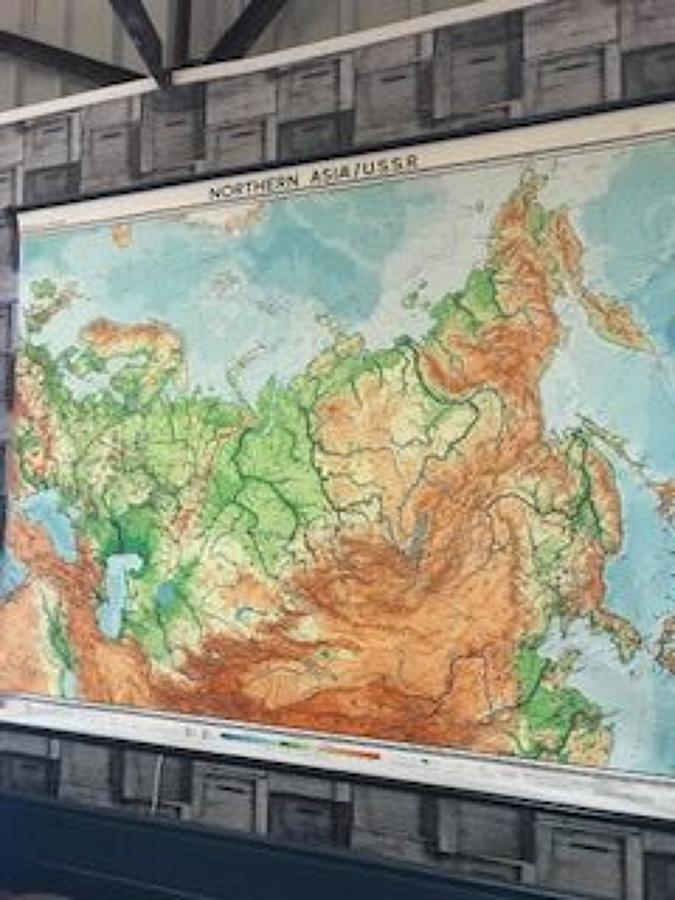 1963 Educational Asia/USSR Map