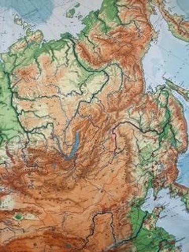 1963 Educational Asia/USSR Map
