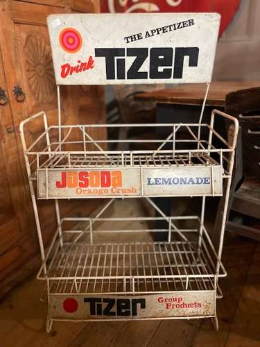 Vintage 1970's soft drinks display stand Tizer