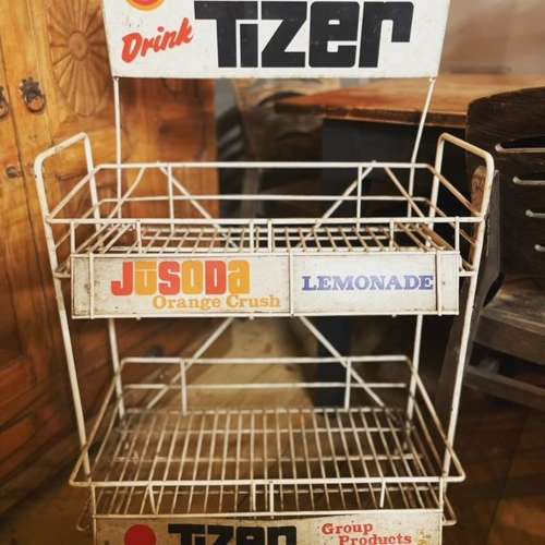 Vintage 1970's soft drinks display stand Tizer
