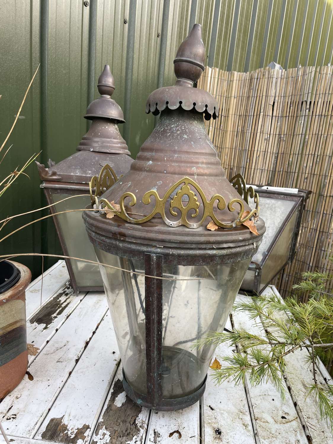 A selection of Victorian style street lanterns