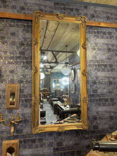 Large Ornate Gilt Free Standing/ Wall Mirror
