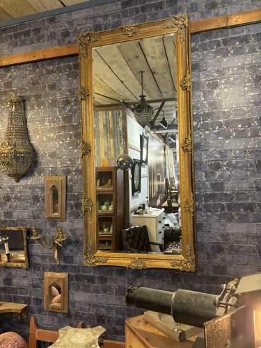 Large Ornate Gilt Free Standing/ Wall Mirror