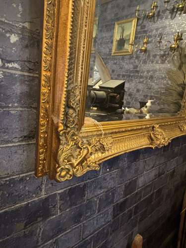 Large Ornate Gilt Free Standing/ Wall Mirror