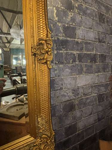Large Ornate Gilt Free Standing/ Wall Mirror