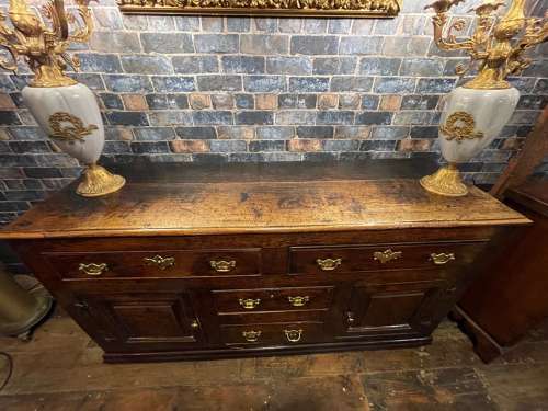 Mid-18th century oak joined oak dresser base