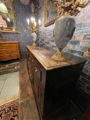 Mid-18th century oak joined oak dresser base