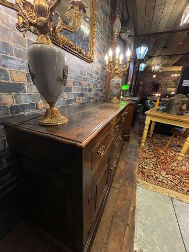 Mid-18th century oak joined oak dresser base