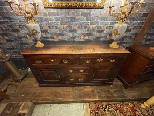 Mid-18th century oak joined oak dresser base