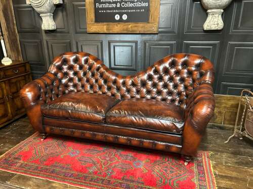 Francis Bacon Flemming Howland Grand Chesterfield leather Sofa