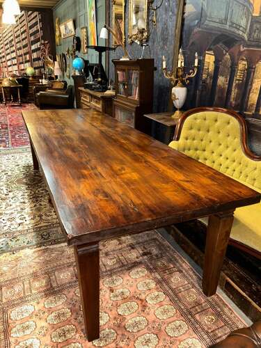 Large Reclaimed solid  Teak dining room table. Seats 10