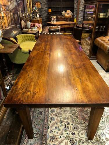 Large Reclaimed solid  Teak dining room table. Seats 10