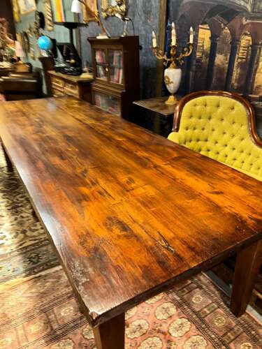 Large Reclaimed solid  Teak dining room table. Seats 10