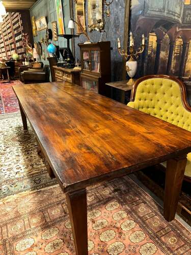 Large Reclaimed solid  Teak dining room table. Seats 10