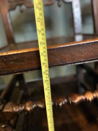 Set of 4 antique oak Yorkshire dining chairs.